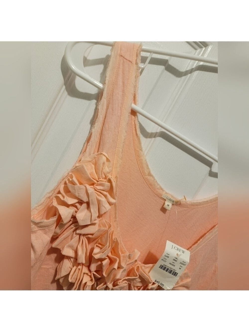 J. Crew Ruffle Front Distressed Tank Top - Picture 5 of 7